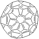 Fullerene C60 molecular structure (CAS 131159-39-2)