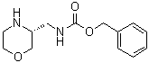 Benzyl N-[[(3R)-morpholin-3-yl]methyl]carbamate molecular structure (CAS 1312161-60-6)