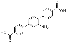2'-Amino-[1,1':4',1''-terphenyl]-4,4''-dicarboxylic acid molecular structure (CAS 1312703-28-8)