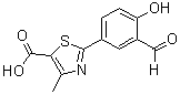 2-(3-Formyl-4-hydroxyphenyl)-4-methyl-5-thiazolecarboxylic acid molecular structure (CAS 1312815-35-2)