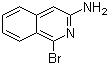 结构式 CAS# 13130-79-5, 1-溴异喹啉-3-胺