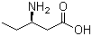 结构式 CAS# 131347-76-7, (R)-3-氨基戊酸