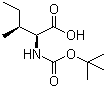 Boc-L-Isoleucine  molecular structure (CAS 13139-16-7)