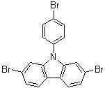 结构式 CAS# 1313900-20-7, 2,7-二溴-9-(4-溴苯基)-9H-咔唑