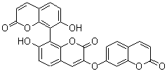 structure of CAS# 131559-54-1, Triumbelletin;7,7'-Dihydroxy-3-[(2-oxo-2H-1-benzopyran-7-yl)oxy]-[8,8'-bi-2H-1-benzopyran]-2,2'-dione