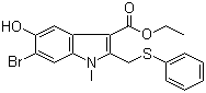 Ethyl 6-bromo-5-hydroxy-1-methyl-2-(phenylsulfanylmethyl)indole-3-carboxylate molecular structure (CAS 131707-24-9)