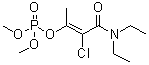 structure of CAS# 13171-21-6, Phosphamidone;O,O-Dimethyl-O-1-chloro-1-N-diethyl-carbamoyl-1-propen-2-yl phosphate; Phosphamidon