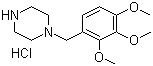Trimetazidine dihydrochloride  molecular structure (CAS 13171-25-0)