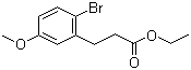 Ethyl 3-(2-bromo-5-methoxyphenyl)propionate molecular structure (CAS 131819-11-9)