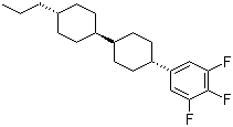 structure of CAS# 131819-23-3, trans-4-(3,4,5-Trifluorophenyl)-trans-4'-propylbicyclohexane;1,2,3-Trifluoro-5-[(trans,trans)-4'-propyl[1,1'-bicyclohexyl]-4-yl]benzene
