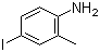 结构式 CAS# 13194-68-8, 4-碘-2-甲基苯胺
