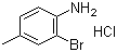 structure of CAS# 13194-71-3, 2-Bromo-4-methylaniline hydrochloride