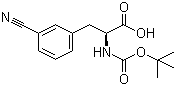 Boc-L-3-cyanophenylalanine molecular structure (CAS 131980-30-8)