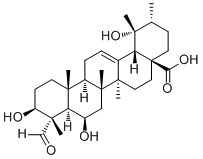 3,6,19-Trihydroxy-23-oxo-12-ursen-28-oic acid molecular structure (CAS 131984-82-2)