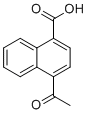 structure of CAS# 131986-05-5, 4-Acetylnaphthalene-1-carboxylic acid