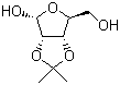 2,3-O-异亚丙基-D-呋喃核糖分子结构 (CAS 13199-25-2)
