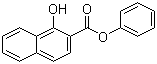 1-羟基-2-萘甲酸苯酯分子结构 (CAS 132-54-7)