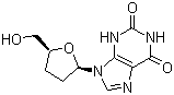 2',3'-Dideoxyxanthosine molecular structure (CAS 132194-28-6)