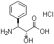 (2R,3S)-3-Phenylisoserine hydrochloride molecular structure (CAS 132201-32-2)