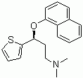(S)-(+)-N,N-Dimethyl-3-(1-naphthalenyloxy)-3-(2-thienyl)propanamine molecular structure (CAS 132335-46-7)