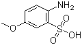 对氨基苯甲醚-3-磺酸分子结构 (CAS 13244-33-2)