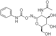 (1Z)-2-(Acetylamino)-2-deoxy-N-[[(phenylamino)carbonyl]oxy]-D-gluconimidic acid delta-lactone molecular structure (CAS 132489-69-1)