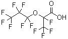 Perfluoro-alpha-propoxypropionic acid molecular structure (CAS 13252-13-6)