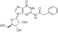 N-(Phenylacetyl)guanosine molecular structure (CAS 132628-16-1)