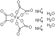 Ferric ammonium oxalate trihydrate molecular structure (CAS 13268-42-3)