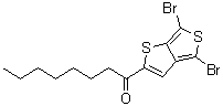 1-(4,6-Dibromothieno[3,4-b]thien-2-yl)-1-octanone molecular structure (CAS 1327334-59-7)