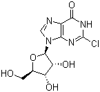 2-氯肌苷分子结构 (CAS 13276-43-2)