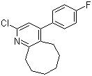 2-Chloro-4-(4-fluorophenyl)-5,6,7,8,9,10-hexahydrocycloocta[b]pyridine molecular structure (CAS 132813-14-0)