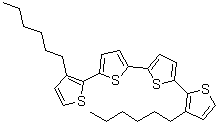 3,3'''-Dihexyl-2,2':5',2'':5'',2'''-quaterthiophene molecular structure (CAS 132814-91-6)