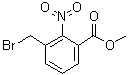 structure of CAS# 132874-06-7, 3-Bromomethyl-2-nitrobenzoic acid methyl ester;Methyl 3-(bromomethyl)-2-nitrobenzoate