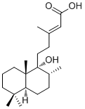 9-Hydroxy-13E-labden-15-oic acid molecular structure (CAS 132915-47-0)
