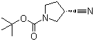(S)-1-BOC-3-Cyanopyrrolidine molecular structure (CAS 132945-78-9)