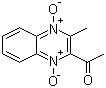 结构式 CAS# 13297-17-1, 2-乙酰基-3-甲基喹喔啉-1,4-二氧化物
