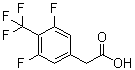 3,5-二氟-4-(三氟甲基)苯乙酸分子结构 (CAS 132992-26-8)