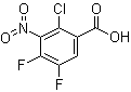2-Chloro-4,5-difluoro-3-nitrobenzoic acid molecular structure (CAS 132992-44-0)
