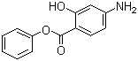 结构式 CAS# 133-11-9, 对氨基水杨酸苯酯; 4-氨基水杨酸苯酯