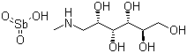 structure of CAS# 133-51-7, Methylglucamine antimonate;Meglumine antimonate; 1-Deoxy-1-(methylamino)-D-glucitol antimonate