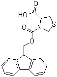 结构式 CAS# 133054-21-4, (R)-3,4-噻唑烷二甲酸 3-芴甲基酯