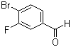structure of CAS# 133059-43-5, 4-Bromo-3-fluorobenzaldehyde;3-Fluoro-4-bromobenzaldehyde