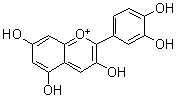 Cyanidin molecular structure (CAS 13306-05-3)