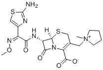 头孢吡肟7-差向异构体分子结构 (CAS 133162-90-0)