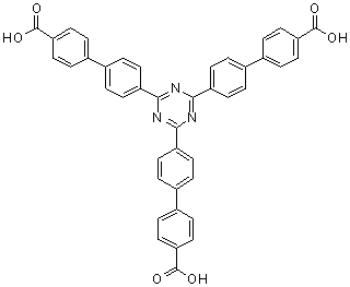 结构式 CAS# 1331756-62-7, 4'-[4,6-二(4'-羧基[1,1'-联苯]-4-基)-1,3,5-三嗪-2-基]-[1,1'-联苯]-4-羧酸