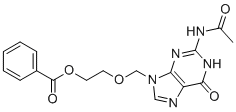 structure of CAS# 133186-23-9, Acyclovir Impurity H;2-[(2-acetamido-6-oxo-1H-purin-9-yl)methoxy]ethyl benzoate