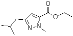 1-Methyl-3-(2-methylpropyl)-1H-pyrazole-5-carboxylic acid ethyl ester molecular structure (CAS 133261-09-3)