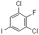 结构式 CAS# 133307-08-1, 1,3-二氯-2-氟-5-碘苯