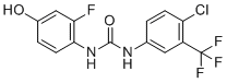 structure of CAS# 1333390-56-9, Regorafenib Urea Impurity;1-(4-Chloro-3-(trifluoromethyl)phenyl)-3-(2-fluoro-4-hydroxyphenyl)urea